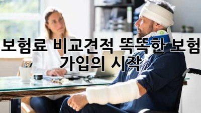 보험료 비교견적: 똑똑한 보험 가입의 시작