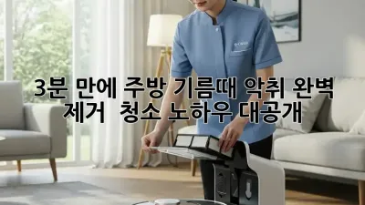 3분 만에 주방 기름때, 악취 완벽 제거! ✨ 청소 노하우 대공개